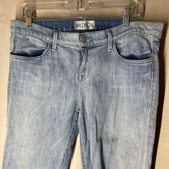 Wildfox Carmen low rise skinny distressed jeans, size 33 - Picture 7 of 14